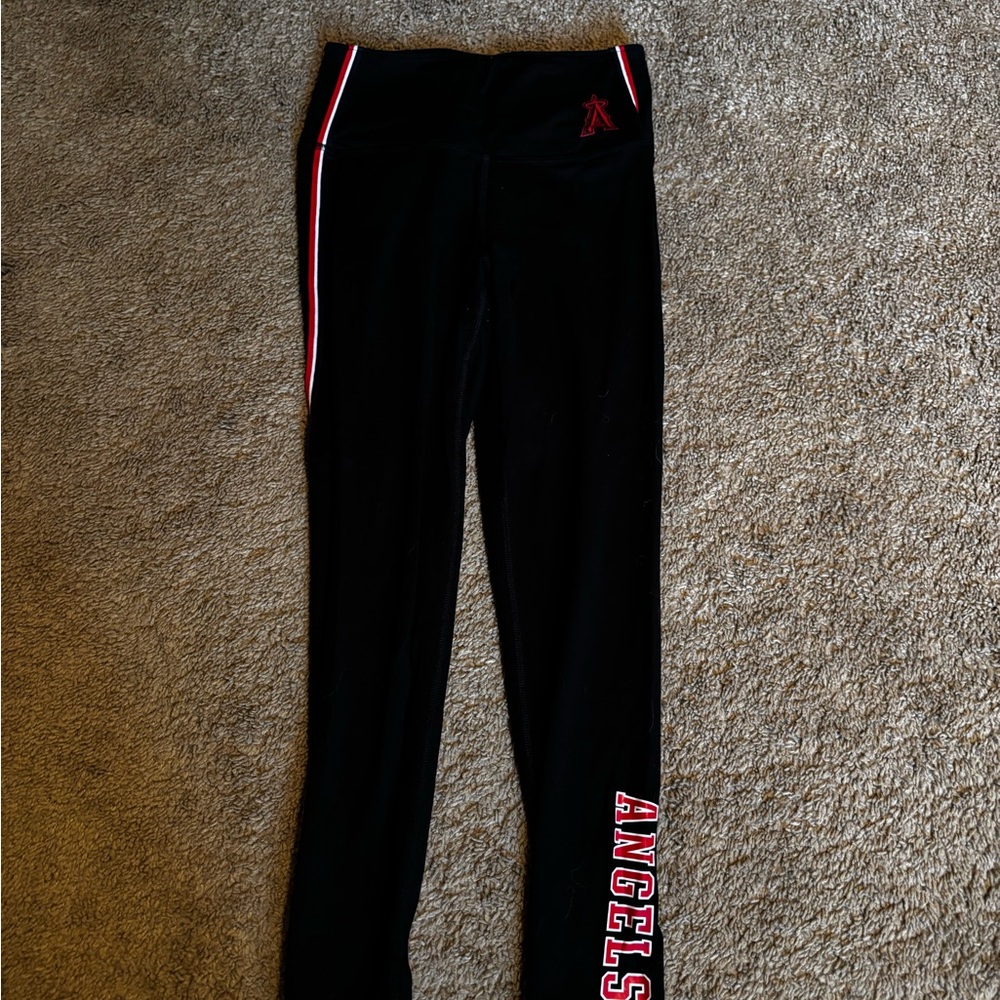 Victoria's Secret Black Leggings with Red Trim